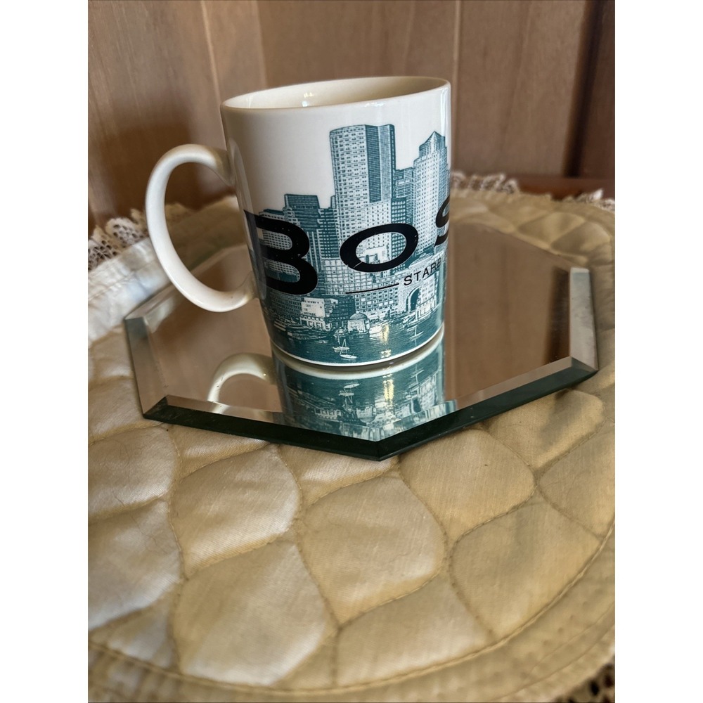 2002‎ Starbucks Skyline Series One 16 oz Coffee Mug Boston Beantown Barista